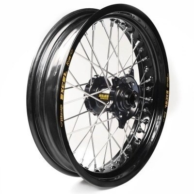 Rueda completa Haan Wheels aro negro 16,5-3,50 buje negro 1 35355/3/3 1 35355/3/3