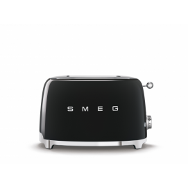 Tostador Smeg TSF01BLEU, 2 ranuras, cortas, 950W, negro