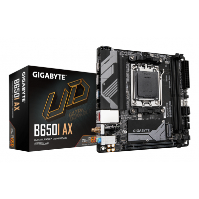 B650I AX Placa base - AMD Ryzen serie 9000, VRM de 5+2+1 fases, hasta 6400 MHz DDR5 (OC), 1xPCIe 4.0 M.2, LAN 2,5 GbE, WIFI 6E, USB 3.2 Gen 2