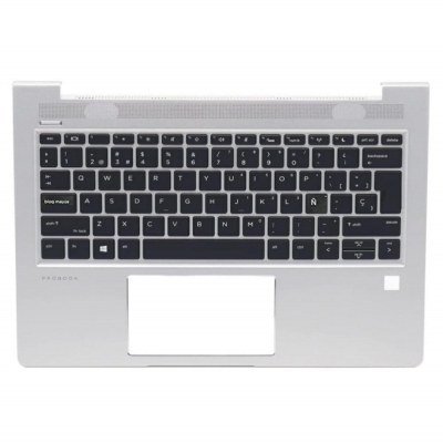 Top case + Teclado compatible para portátil HP 430 G6 Plata retroiluminado L44547-071