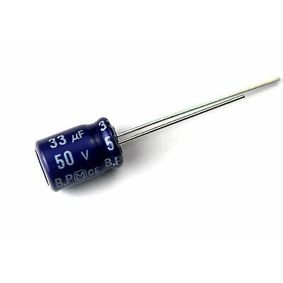 Condensador Electrolítico RADIAL 33uF 50Vdc 105ºC