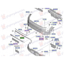 MOLDURA INFERIOR EN PARACHOQUE DELANTERO(O)