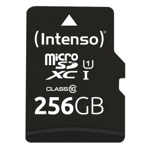 TARJETA microSD Intenso 256 GB CON ADAPTADOR