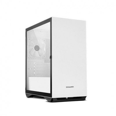 Caja ordenador gaming nox micro atx hummer zero blanco lateral cristal templado con bisagra - 1x 120mm vent