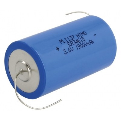 Pila Litio ER34615M/CNA 3,6V 19000mA Terminales Hilos