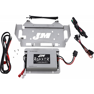 Kit amplificador 2 canales 400 W ROKKER® XXR J + M JAMP-400HC14