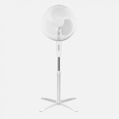 Ventilador De Pie Flip 45w Blanco 3vel 3aspas 40d Orientable.Fijo Y Rotatorio Regx48x48cm