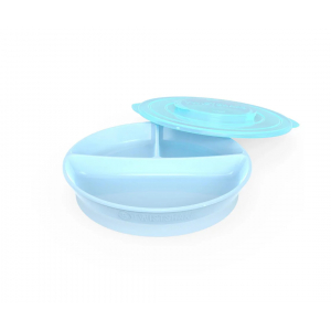 Plato Dividido 6+m Twistshake Azul