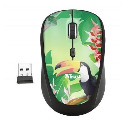 Trust Yvi Toucan Raton Inalambrico USB 1600dpi - 3 Botones - Uso Ambidiestro
