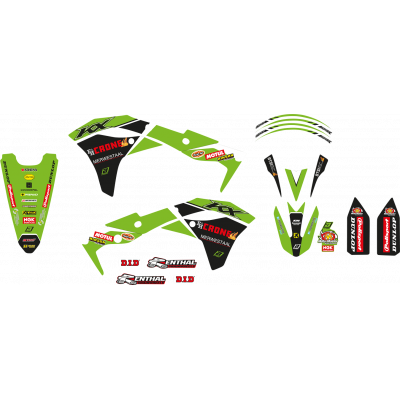 Graphic Kit With Seat Cover Replica Team Kawasaki H&F 2022 BLACKBIRD RACING 8424R14