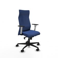 Piqueras y Crespo Albacete direcci?n sincro bali azul marino brazos 1D blancos base nailon ruedas 65 nailon