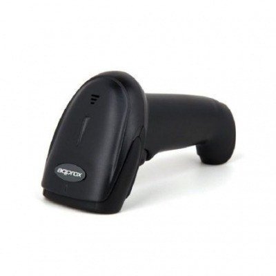 LECTOR DE CÓDIGOS DE BARRAS APPROX APPLS09 - 1D/2D - IP54 - INDICADORES LED Y ZUMBADOR - DISPARO MANUAL O AUTOMÁTICO - USB - PEANA - NEGRO