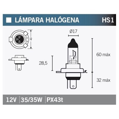 LAMPARA HALOGENA HS1 HS1