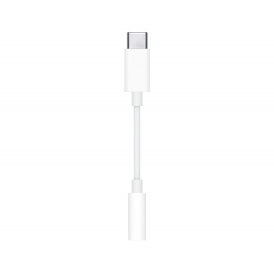 Adaptador Apple MU7E2ZM/A de USB Tipo-C a Toma para Auriculares 3.5mm