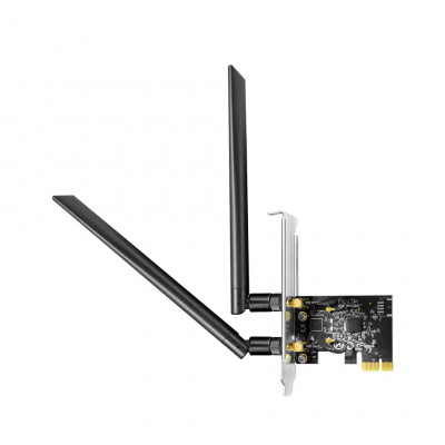Cudy AC1300 Adaptador de Red PCIe - Doble Banda - 2x Antenas Wi-Fi 5 Desmontables - Velocidad hasta 867Mbps - 72.5x50x11.6mm - C