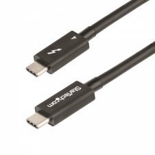 StarTech.com Cable de 1m Thunderbolt 4 - 40Gbps - PD 100W - V?deo 4K/8K - Cable Thunderbolt 4 con Certificación Intel - Compatible con USB4/Thunderb