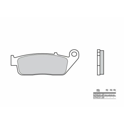 Pastillas de freno sinterizadas Brembo 07HO31SP 07HO31SP