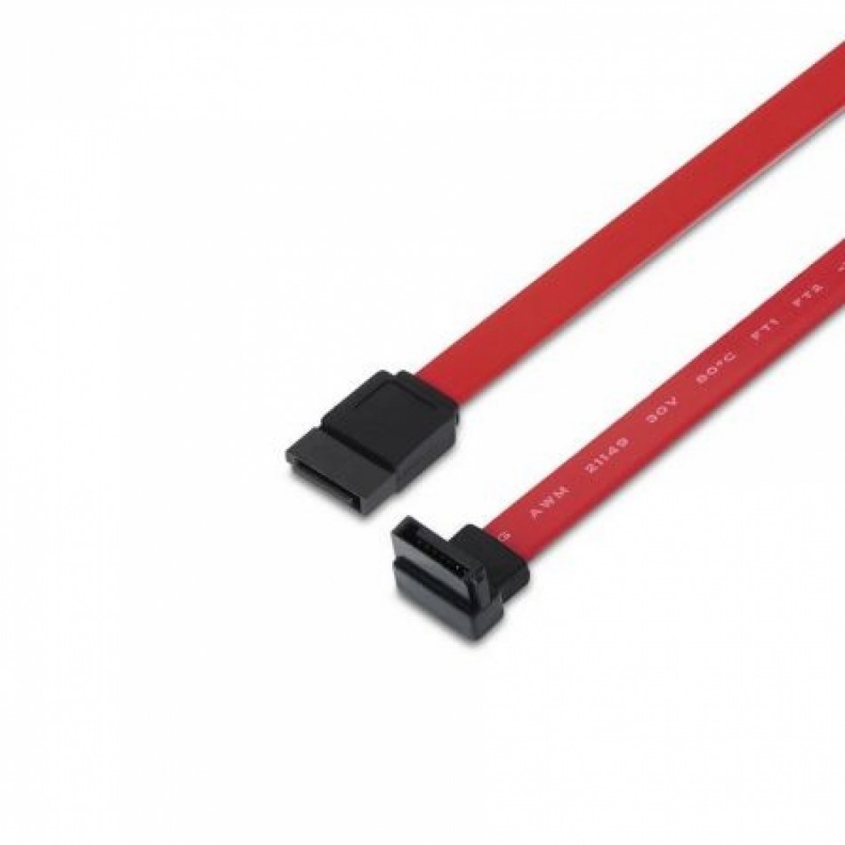 Aisens Cable Sata Iii Datos 6G Datos Acodado Rojo 0,5M