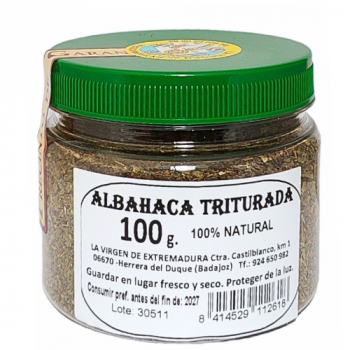 Albahaca Triturada Virgen Extremadura 100Grs