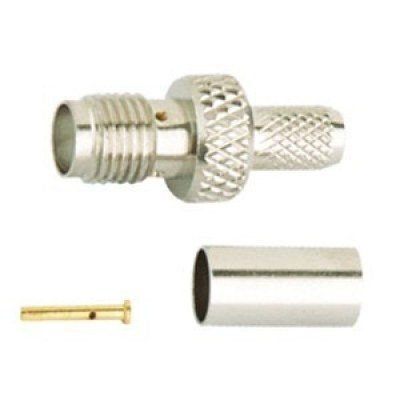 Conector SMA Hembra RG174 CRIMPAR Recto Dorado