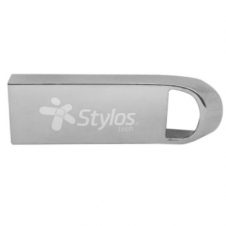Memoria USB Stylos 128GB USB-A 2.0 Lectura 80MB/s Escritura 50MB/s Plata