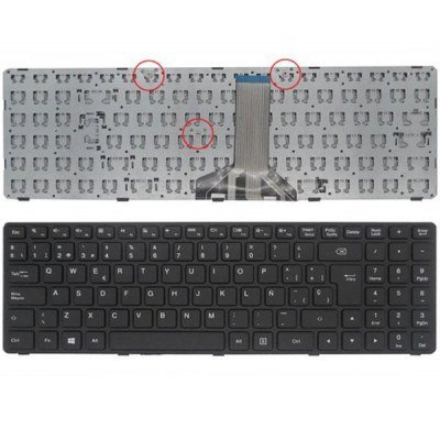 Teclado compatible para portátil LENOVO IdeaPad 100-15ibd / B50-50 series negro