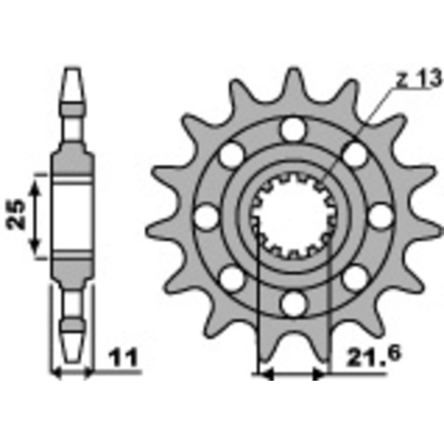 PBR Steel Standard Front Sprocket 2172 - 520 2172.13.18NC