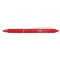 Pilot Boligrafo de gel borrable retractil Frixion Clicker - Punta de bola redonda 0.7mm - Trazo 0.4mm - Grip ergonomico - Color Rojo