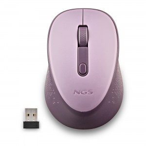 Ratón NGS WIRELESS DEW LILAC silencioso 2.4GHZ