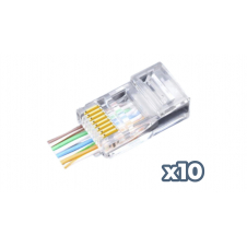 Phasak Conector FastCrimp Cat.6 FTP AWG22 a 24 (10) - PHK 2241
