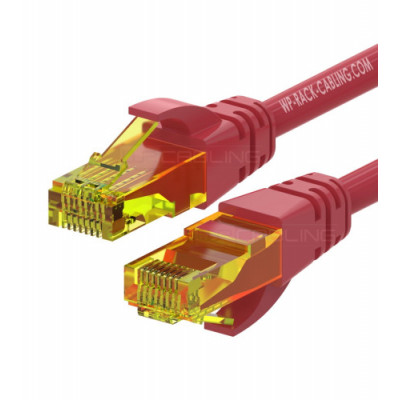 WP WPC-PAT-6AU010R cable de red Rojo 1 m Cat6a U/UTP (UTP)