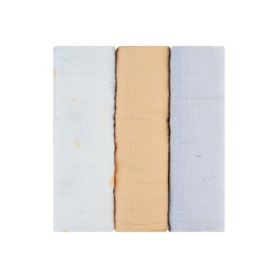 Juego de pañales de muselina 3 uds 100x100 cm Seally Me