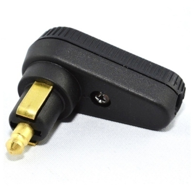 Conector DIN tipo encendedor, clavija mini BMW. 90º. BA12 BA12