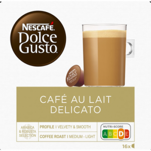 Estuche de cápsulas de café Dolce Gusto 12415782 CAFE AU LAIT DELICAT 16 cápsulas