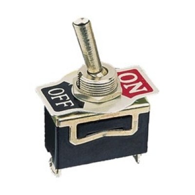 Interruptor Palanca Unipolar OFF-ON 15A Terminales Tornillos