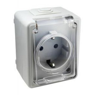 Base Enchufe Schuko Superficie Estanco IP54