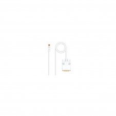 CABLE NANOCABLE MINI DISPLAYPORT MACHO A DVI MACHO 2M BLANCO 10.15.4202