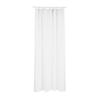 Cortina de baño polyester blanca 180 x 200 cm