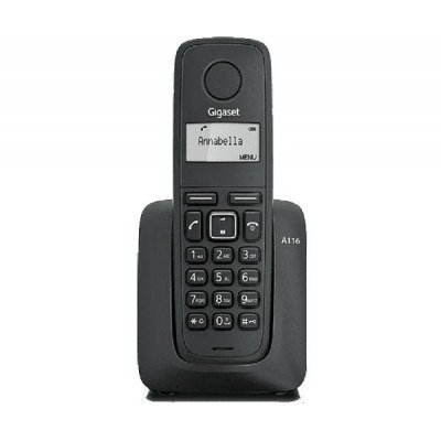 Gigaset A116 Telefono Inalambrico Dect con Identificador de Llamadas - Agenda de 50 Contactos - 10 Melodias