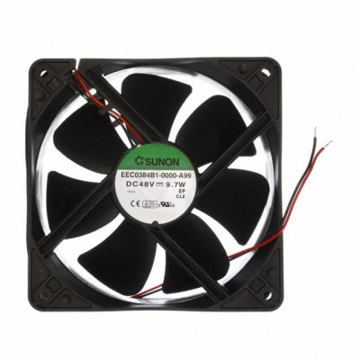 VENTILADOR 48Vdc 120x120x38mm 9,6W 2 Cables BOLAS Sunon