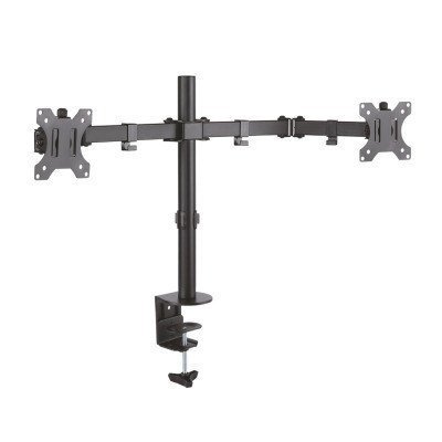 Aisens - Soporte De Mesa Eco Giratorio E Inclinable Para Monitor/Tv 8KG (3 PIVOTES, 2 BRAZOS) DE 13-32, NEGRO