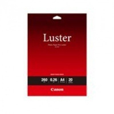Papel fotografico canon pro luster lu - 101 a4 210 x 297mm