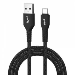 Cable iggual USB-A a tipo C, 3A, 180 cm, trenzado