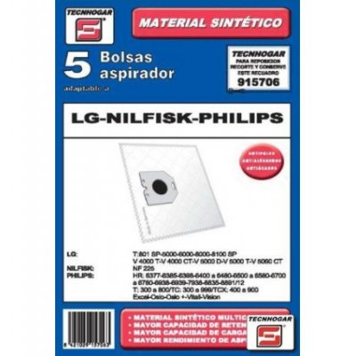 915706 accesorio y suministro de vacío Aspiradora de tambor Bolsa para el polvo