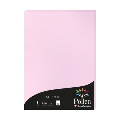 PAPEL CLAIREFONTAINE POLLEN A4 50h ROSA