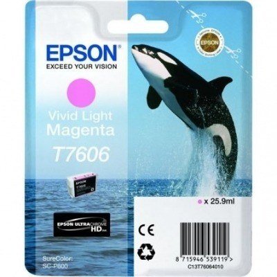 CARTUCHO VIVID LIGHT MAGENTA EPSON T7606 - 25.9ML - COMPATIBLE CON SURECOLOR SC-P600 - ORCA