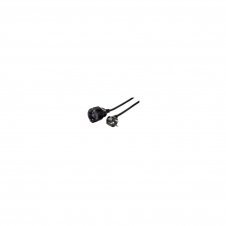 Hama | Cable con enchufe de 10 metros, seguro, resistente, color negro