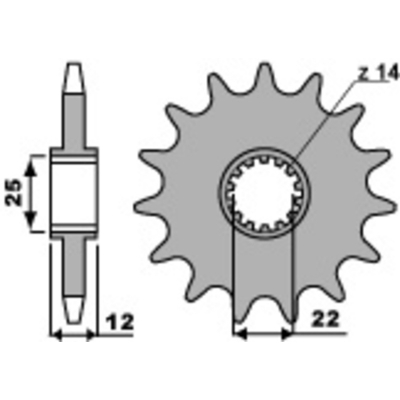 PBR Steel Standard Front Sprocket 2102 - 520 2102.12.18NC