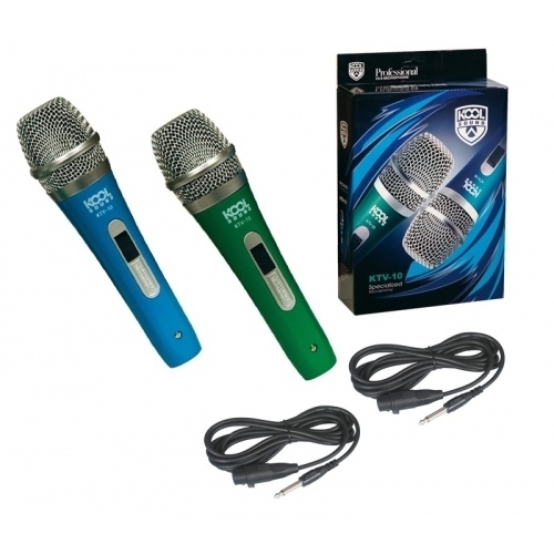 Microfonos Mano Dinamicos KTV-10 Pack 2 Unidades