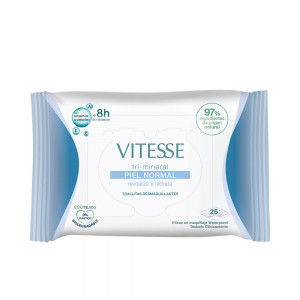 TRI-MINERAL PIEL NORMAL toallitas desmaquillantes 25 u